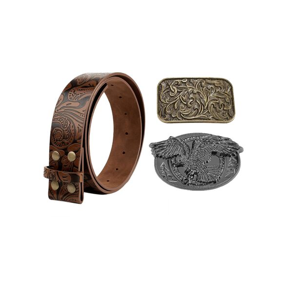 Western Belts For Woman Cowgirl Belt Renaissance Pirate Belts Leather Belts😇 - Picture 2 of 8